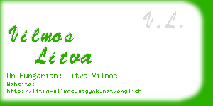 vilmos litva business card